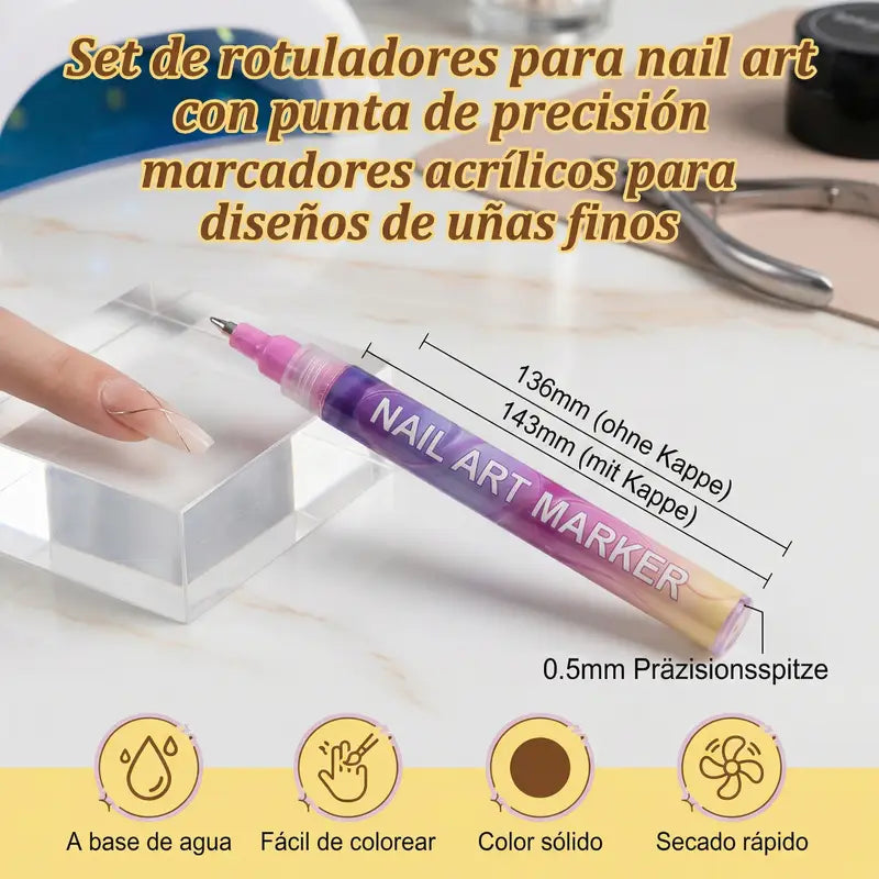 NailDraw™: Marcadores para Uñas x10