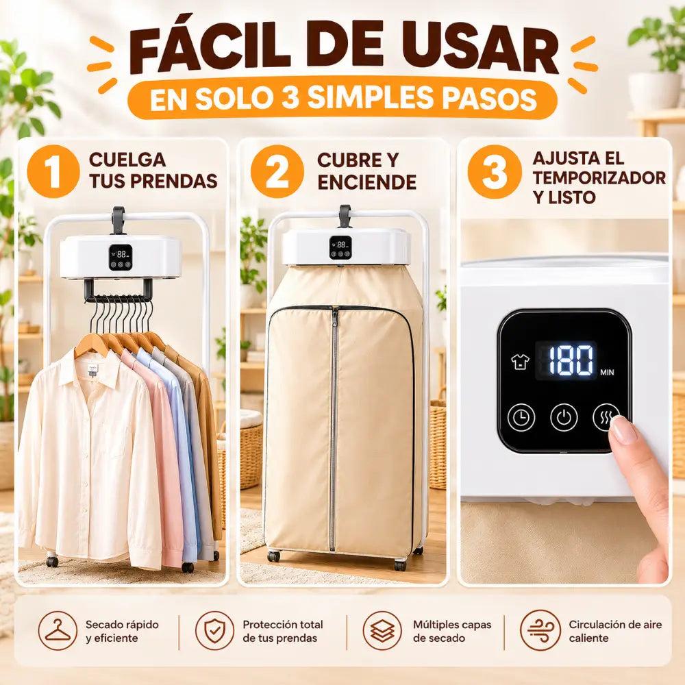 MOJOCO — Secadora de Ropa Portátil