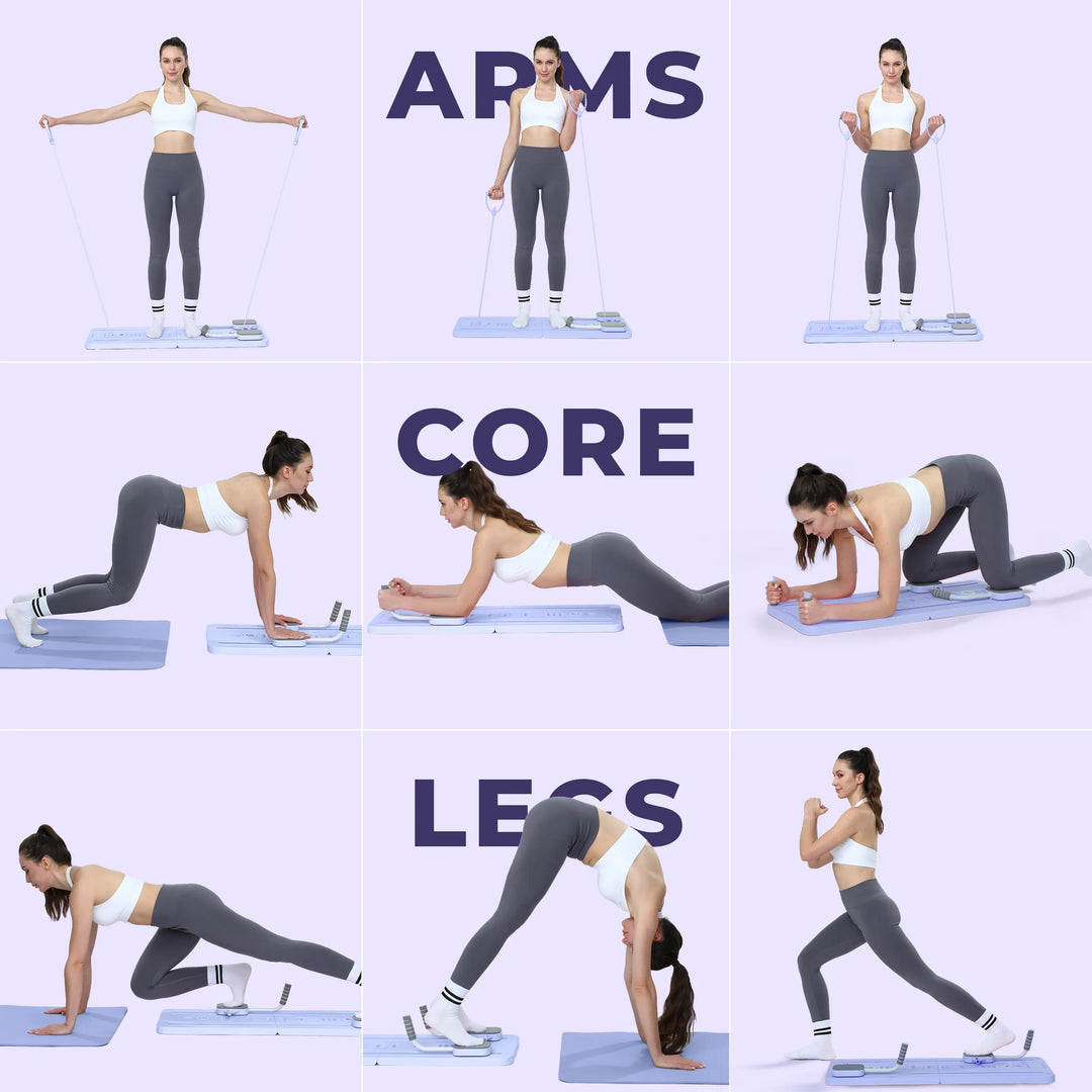 CoreFlex Pro™ Tabla de Pilates ➕ Libro de Guia de las Mejores Rutinas para Tonificar tu Cuerpo📓 (Gratis)