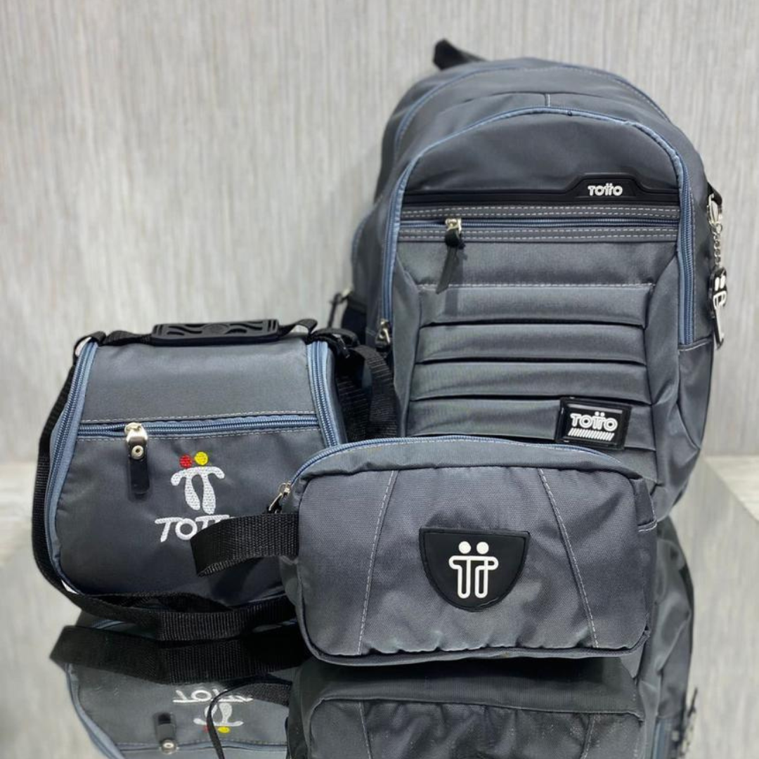 Trio Totto - Maletin + Cartuchera + Lonchera