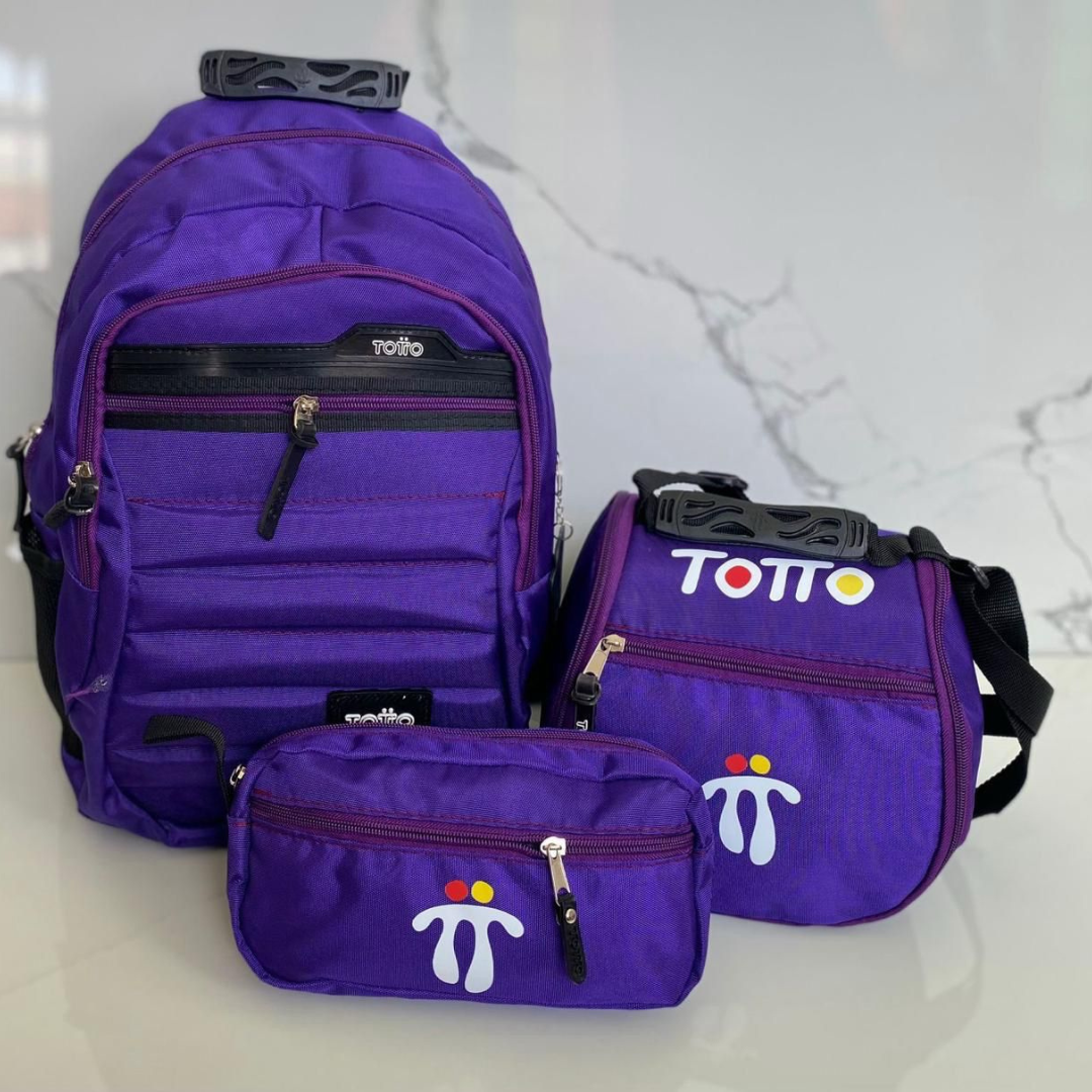 Trio Totto - Maletin + Cartuchera + Lonchera