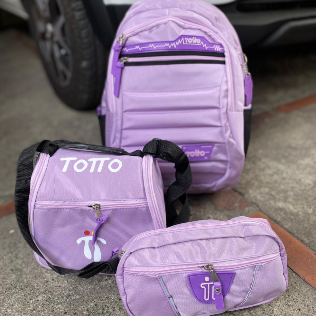 Trio Totto - Maletin + Cartuchera + Lonchera