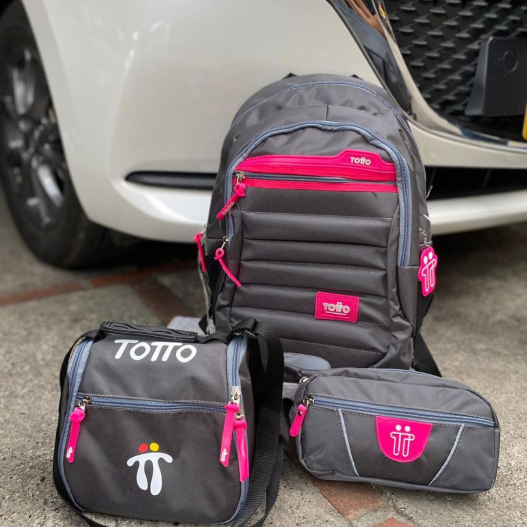 Trio Totto - Maletin + Cartuchera + Lonchera