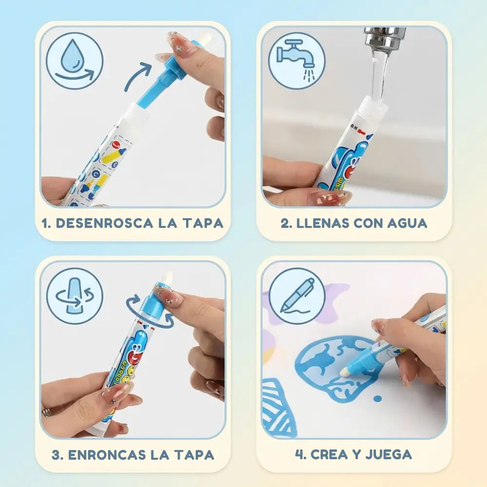 MagicWater™ - Lienzo Magico Reutilizable
