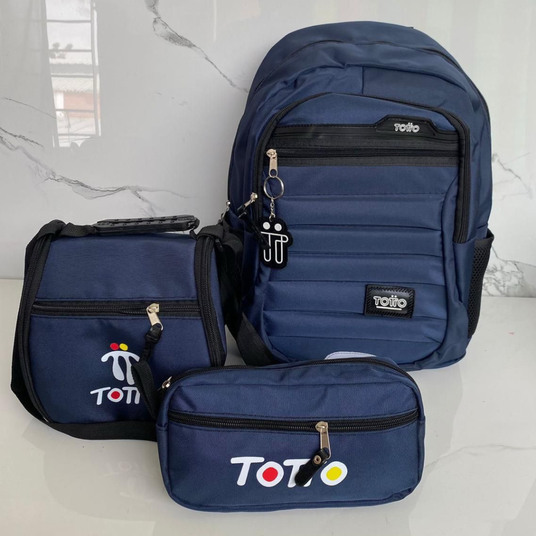 Trio Totto - Maletin + Cartuchera + Lonchera
