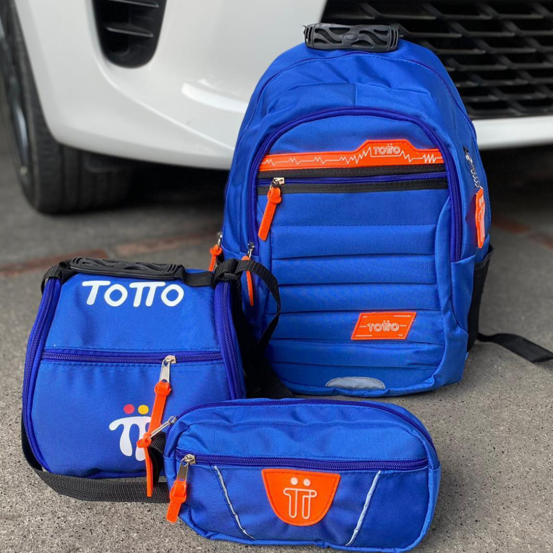 Trio Totto - Maletin + Cartuchera + Lonchera