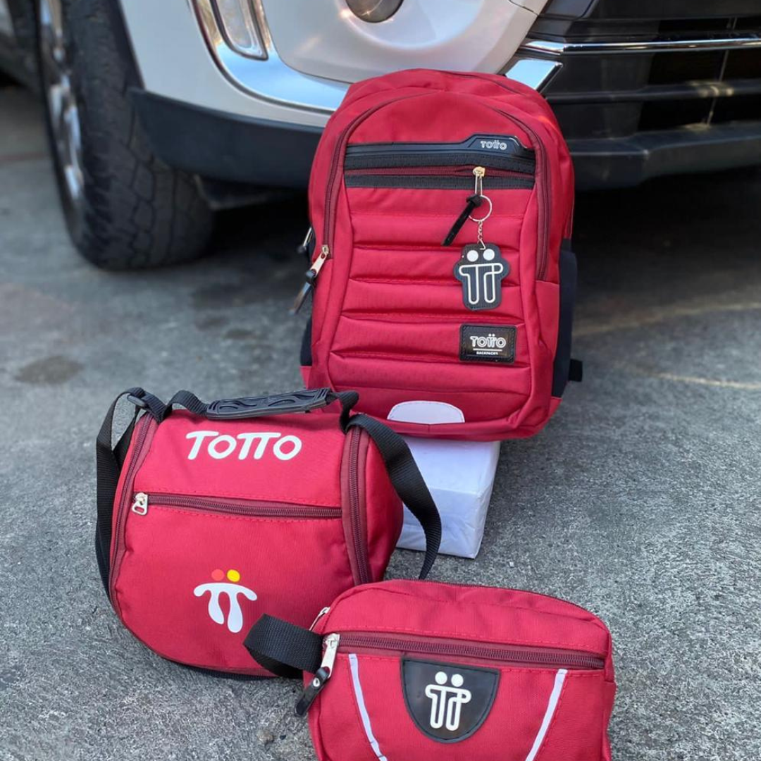 Trio Totto - Maletin + Cartuchera + Lonchera