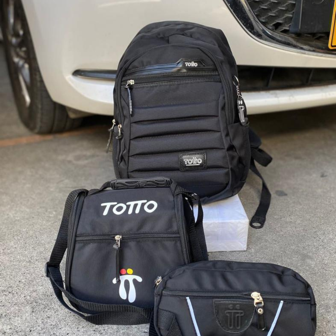 Trio Totto - Maletin + Cartuchera + Lonchera