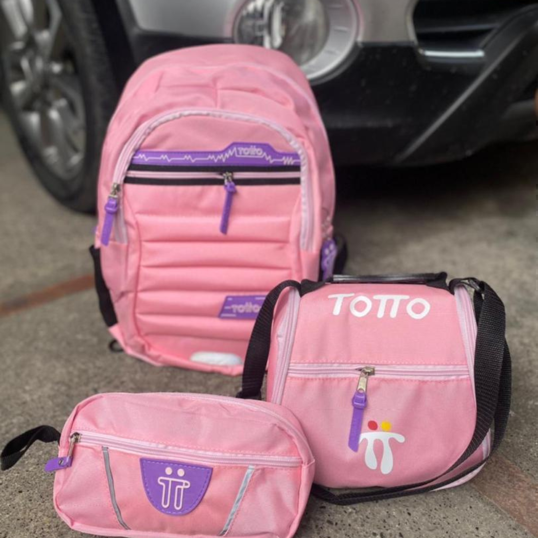 Trio Totto - Maletin + Cartuchera + Lonchera
