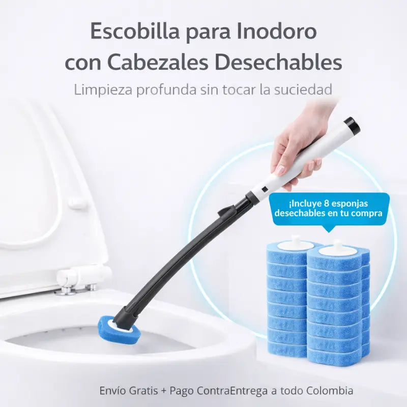 Escobilla Desechable - Limpia sin tocar la mugre