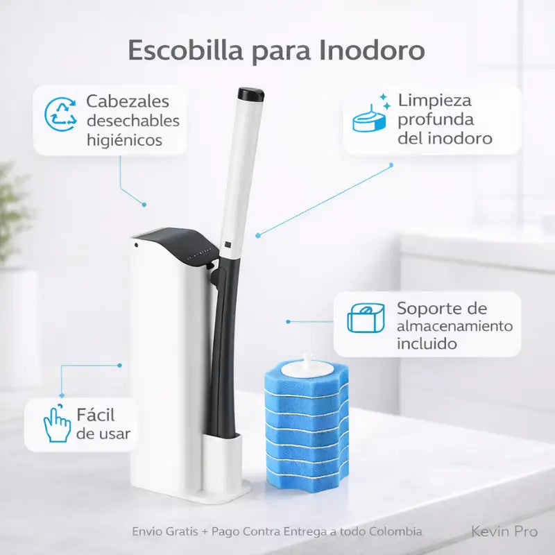 Escobilla Desechable - Limpia sin tocar la mugre