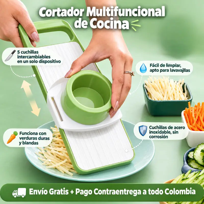 Picador Multifuncional de Cocina - 5 Cuchillas