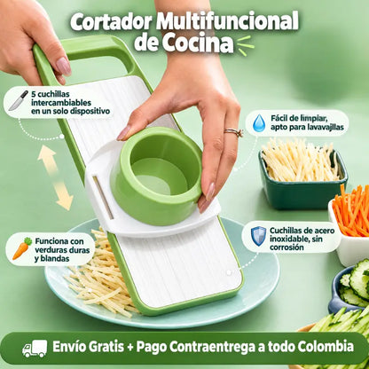 Picador Multifuncional de Cocina - 5 Cuchillas