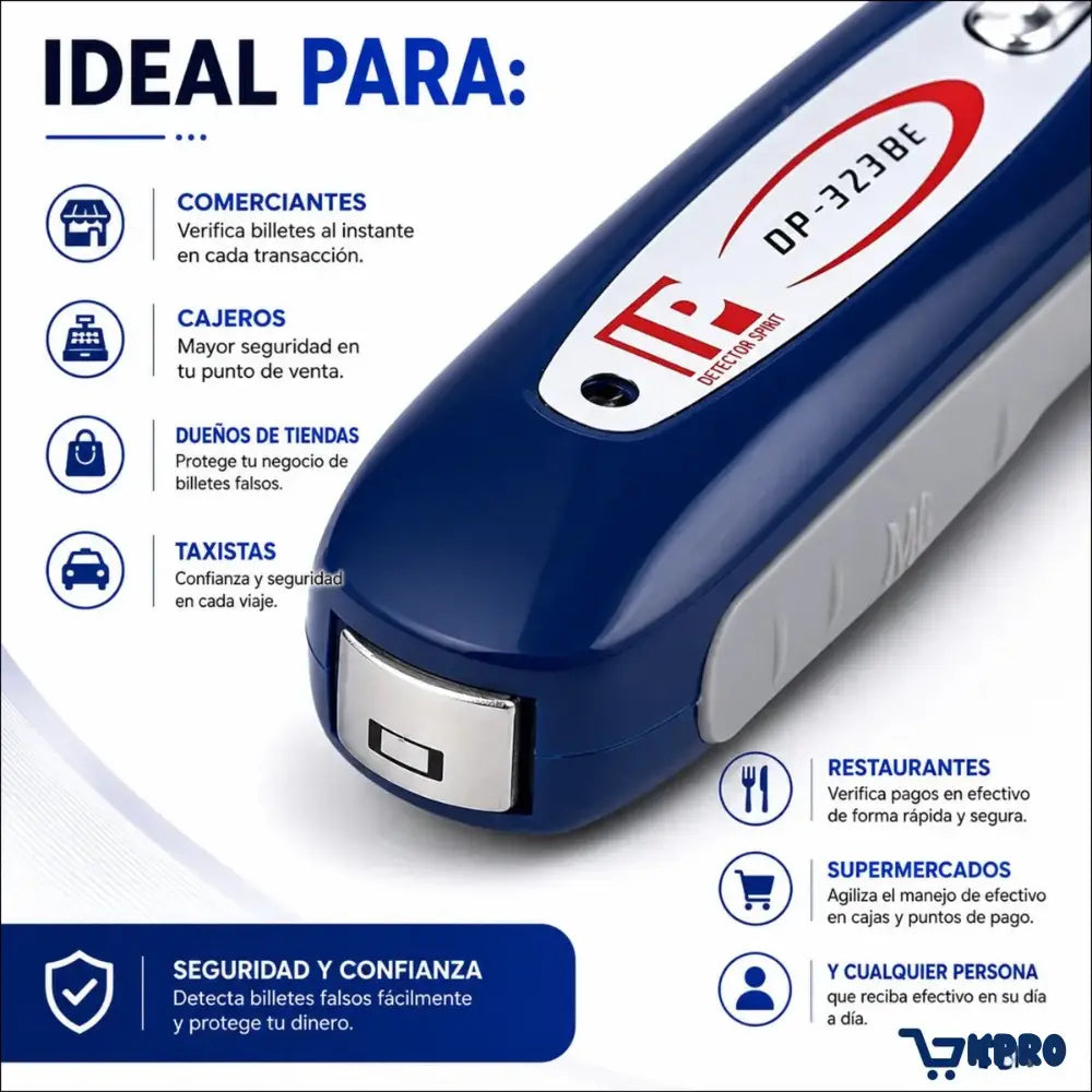 Detector de Billetes - Revisa Rapido y con Cinfianza