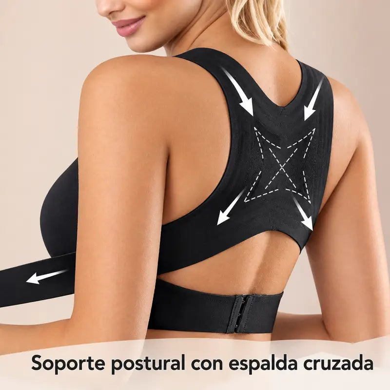 Brasier Postural sin Varillas con Cierre Delantero