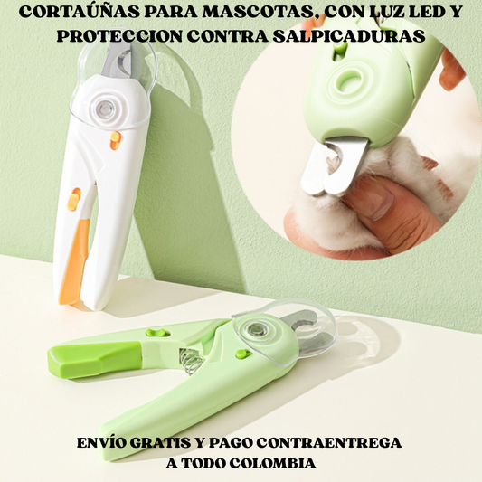 Cortauñas con Luz Led y Proteccion Contra Salpicadura