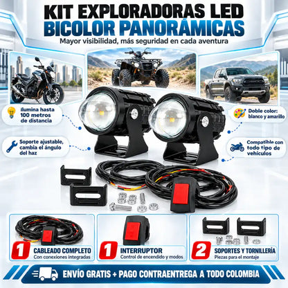 Kit Exploradoras LED Bicolor Panorámicas