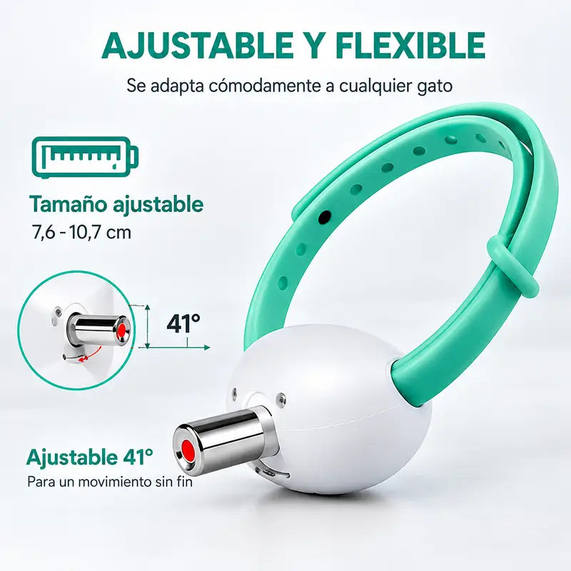 Collar Láser para Gatos - Despierta el cazador que lleva dentro