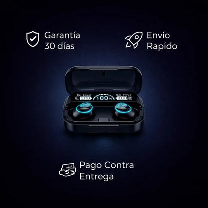 Audífonos con Pantalla LED - Carga pa todo el día