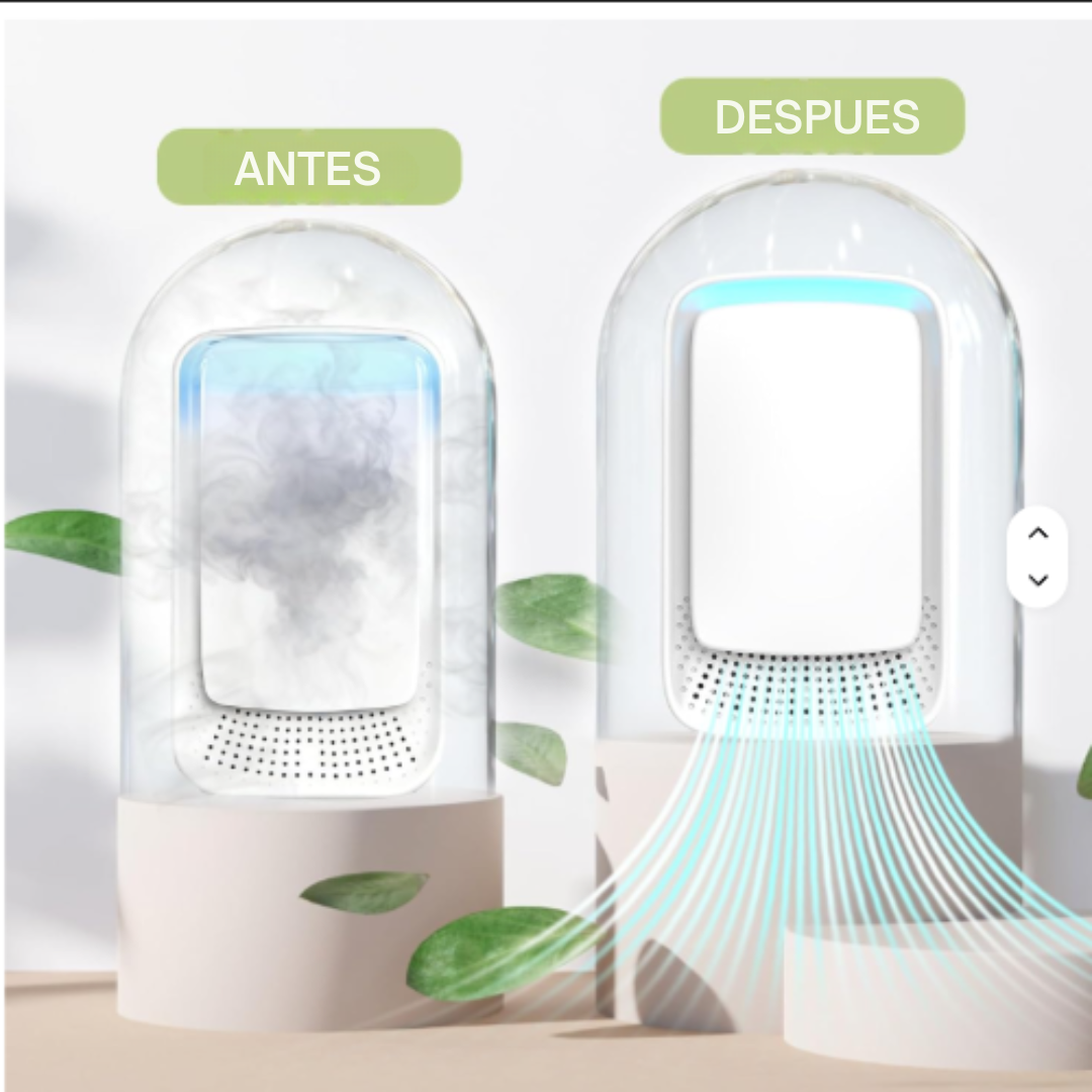 Purificador de Aire - Aire más fresco, sin filtros y sin ruido