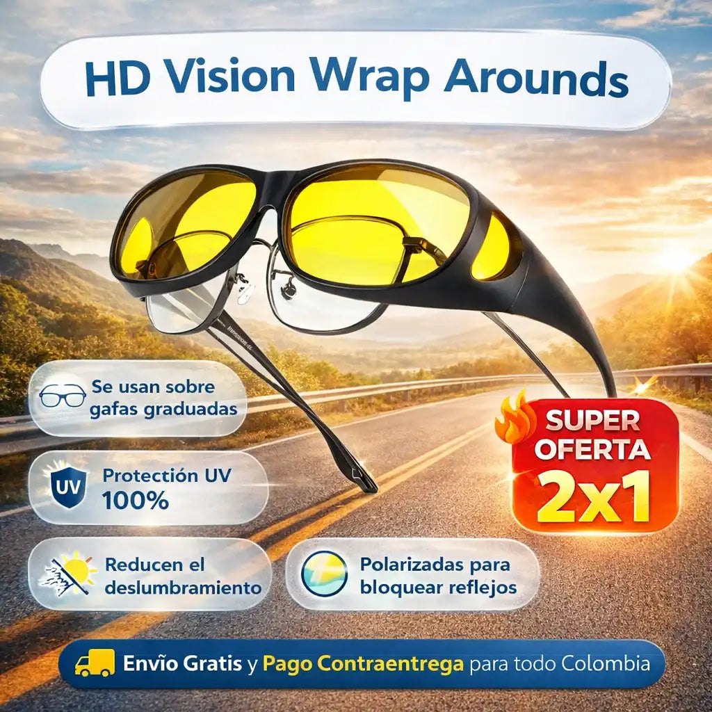 HD Vision Wrap Arounds - Gafas para conducir