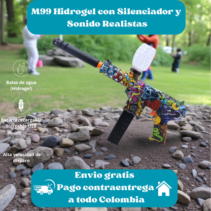 M99 Hidrogel con Silenciador y Sonido Realista