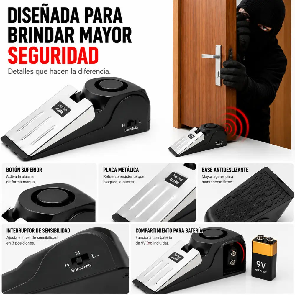Alarma Tope para Puertas™ - Alarma Antirrobo