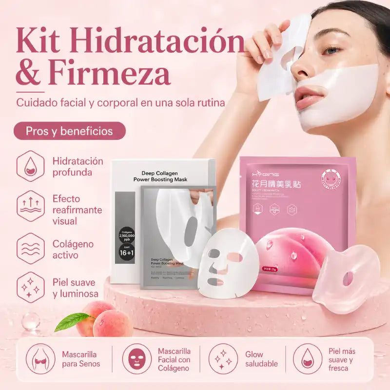 Kit Hidratación & Firmeza - Mascarilla Facial + Mascarilla para Senos