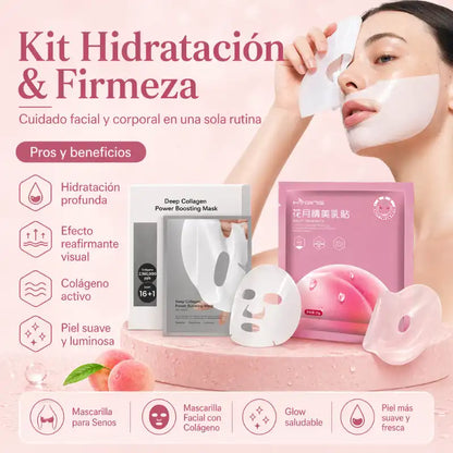 Kit Hidratación & Firmeza - Mascarilla Facial + Mascarilla para Senos
