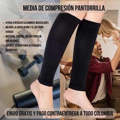 Paga 1 par y lleva el 2do par de Medias de Compresion para Pantorrillas